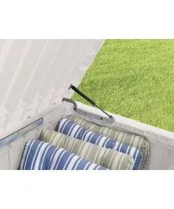 BAULE DA ESTERNO KETER "BRIGHTWOOD POOL BOX" IN RESINA BIANCO 454 LT 145X69,7X60,3 CM